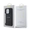 Guess Saffiano Peony Stamp Apple iPhone 16 Pro (6.3) hátlapvédő tok fekete (GUHMP16LPSAPSMEK)