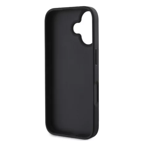 Guess PU Fixed Glitter Apple iPhone 16 Pro (6.3) hátlapvédő tok fekete (GUHCP16LHG4SGK)