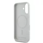 Karl Lagerfeld Liquid Silicone K&CH Heads Apple iPhone 16 Pro (6.3) MagSafe hátlapvédő tok bézs (KLHMP16LSKCHTCE)