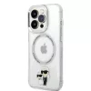 Karl Lagerfeld IML Karl and Choupette MagSafe Apple iPhone 16 hátlapvédő tok átlátszó (KLHMP16SHNKCIT)