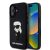 Karl Lagerfeld 3D Rubber Ikonik Apple iPhone 16 Pro (6.3) hátlapvédő tok fekete (KLHCP16L3DRKINK)