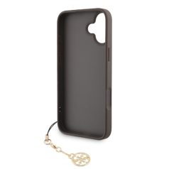   Guess Apple iPhone 16 Pro (6.3) 4G Charms Case hátlapvédő tok barna (GUHCP16LGF4GCW)