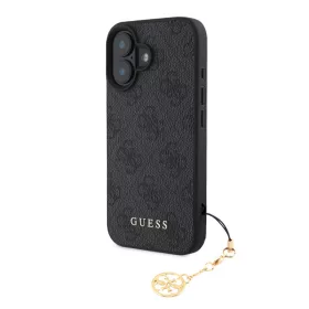   Guess 4G Charms Apple iPhone 16 Plus (6.7) hátlapvédő tok szürke (GUHCP16MGF4GCK)