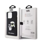 Karl Lagerfeld 3D Rubber Karl and Choupette Apple iPhone 16 Plus (6.7) hátlapvédő tok fekete (KLHCP16M3DRKCNK)