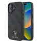Guess PU 4G Metal Logo MagSafe Apple iPhone 16 (6.1) hátlapvédő tok szürke (GUHMP16SP4SM4MK)