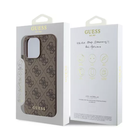 Guess Apple iPhone 14 Pro (6.1) 4G Charms Case hátlapvédő tok barna (GUHCP14LGF4GCW)