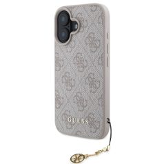   Guess Apple iPhone 16 Pro Max (6.9) 4G Charm Case hátlapvédő tok pink (GUHCP16LGF4GCP)