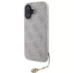   Guess Apple iPhone 16 Pro Max (6.9) 4G Charm Case hátlapvédő tok pink (GUHCP16LGF4GCP)