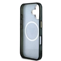   Guess Apple iPhone 16 (6.1) IML 4G MagSafe hátlapvédő tok fekete (GUHMP16SHG4PRTGK)