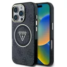 Guess Apple iPhone 16 Pro (6.3) IML 4G MagSafe hátlapvédő tok fekete (GUHMP16LHG4PRTGK)