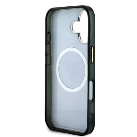 Guess Apple iPhone 16 Pro (6.3) IML 4G MagSafe hátlapvédő tok fekete (GUHMP16LHG4PRTGK)