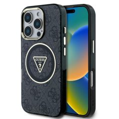  Guess Apple iPhone 16 Pro Max (6.9) IML 4G MagSafe hátlapvédő tok fekete (GUHMP16LHG4PRTGK)