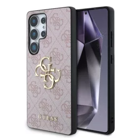   Guess Samsung S938 Galaxy S25 Ultra PU 4G Metal Logo hátlapvédő tok pink (GUHCS25L4GMGPI)