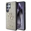 Guess PU Fixed Glitter 4G Metal Logo Samsung S938 Galaxy S25 Ultra hátlapvédő tok arany (GUHCS25LHG4SGD)