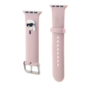   Karl Lagerfeld Karl Head Apple Watch 38 / 40 / 41 mm óraszíj pink (KLAWMSLKNP)