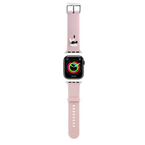 Karl Lagerfeld Karl Head Apple Watch 42 / 44 / 45 / 46 / 49 mm óraszíj pink (KLAWLSLKNP)