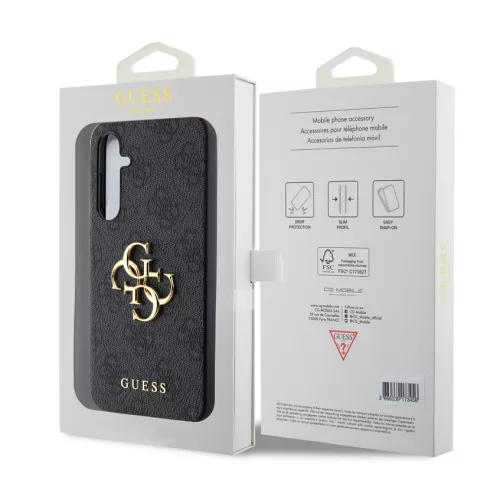 Guess PU 4G Metal Logo Samsung S931 Galaxy S25 hátlapvédő tok szürke (GUHCS25S4GMGGR)