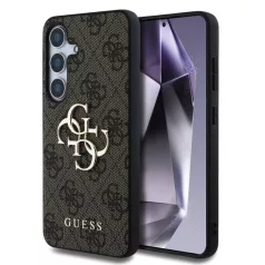   Guess PU 4G Metal Logo Samsung S931 Galaxy S25 hátlapvédő tok barna (GUHCS25S4GMGBR)