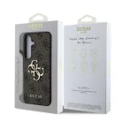 Guess PU 4G Metal Logo Samsung S931 Galaxy S25 hátlapvédő tok barna (GUHCS25S4GMGBR)