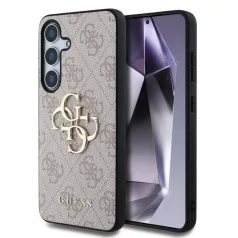   Guess Samsung S931 Galaxy S25 PU 4G Metal Logo hátlapvédő tok pink (GUHCS25S4GMGPI)