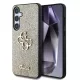 Guess PU Fixed Glitter 4G Metal Logo Samsung S931 Galaxy S25 hátlapvédő tok arany (GUHCS25SHG4SGD)