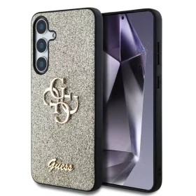   Guess PU Fixed Glitter 4G Metal Logo Samsung S936 Galaxy S25 Plus hátlapvédő tok arany (GUHCS25MHG4SGD)