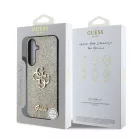 Guess PU Fixed Glitter 4G Metal Logo Samsung S936 Galaxy S25 Plus hátlapvédő tok arany (GUHCS25MHG4SGD)