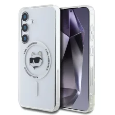   Karl Lagerfeld IML Choupette Head MagSafe Samsung S938 Galaxy S25 Ultra hátlapvédő tok átlátszó (KLHMS25LHLSCHH)