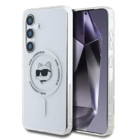   Karl Lagerfeld IML Choupette Head MagSafe Samsung S938 Galaxy S25 Ultra hátlapvédő tok átlátszó (KLHMS25LHLSCHH)