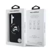 Karl Lagerfeld Liquid Silicone K&CH Heads Samsung S936 Galaxy S25 Plus MagSafe hátlapvédő tok fekete (KLHMS25MSKCHTCK)