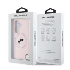 Karl Lagerfeld IML K&CH Heads MagSafe Samsung S936 Galaxy S25 Plus hátlapvédő tok pink (KLHMS25MSKCHTCP)