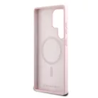 Karl Lagerfeld Liquid Silicone K&CH Heads Samsung S938 Galaxy S25 Ultra MagSafe hátlapvédő tok pink (KLHMS25LSKCHTCP)