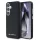 Karl Lagerfeld PU Saffiano Metal Logo and Frame Samsung S931 Galaxy S25 hátlapvédő tok átlátszó (KLHMS25SPSAFWMCK)
