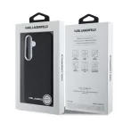 Karl Lagerfeld PU Saffiano Metal Logo and Frame Samsung S931 Galaxy S25 hátlapvédő tok átlátszó (KLHMS25SPSAFWMCK)