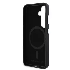   Karl Lagerfeld PU Saffiano Metal Logo and Frame Samsung S936 Galaxy S25 Plus hátlapvédő tok átlátszó (KLHMS25MPSAFWMCK)