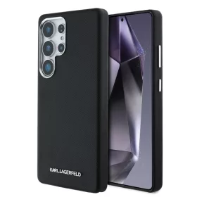   Karl Lagerfeld PU Saffiano Metal Logo and Frame Samsung S938 Galaxy S25 Ultra hátlapvédő tok átlátszó (KLHMS25LPSAFWMCK)