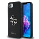 Guess PU Grained 4G Metal Logo Apple iPhone 16e (6.1) hátlapvédő tok fekete (GUHCPSE4PGT4MBK)