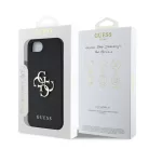 Guess PU Grained 4G Metal Logo Apple iPhone 16e / 17e (6.1) hátlapvédő tok fekete (GUHCPSE4PGT4MBK)