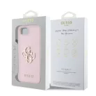 Guess PU Grained 4G Metal Logo Apple iPhone 16e / 17e (6.1) hátlapvédő tok pink (GUHCPSE4PGT4MBP)