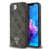 Guess Apple iPhone 16e (6.1) PU 4G Strass Triangle Metal Logo Magsafe hátlapvédő tok barna (GUHMPSE4P4TDPW)
