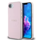 Guess PU Grained Classic Logo Apple iPhone 16e / 17e (6.1) hátlapvédő tok pink (GUHMPSE4PGHSMMP)