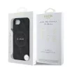 Guess PU Leather Colored Ring MagSafe Apple iPhone 16e (6.1) hátlapvédő tok fekete (GUHMPSE4G4GFRK)