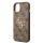 Guess Apple iPhone 16e (6.1) PU 4G Metal Logo hátlapvédő tok barna (GUHCPSE44GMGBR)