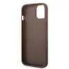 Guess Apple iPhone 16e (6.1) PU 4G Metal Logo hátlapvédő tok barna (GUHCPSE44GMGBR)