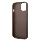Guess Apple iPhone 16e / 17e (6.1) PU 4G Metal Logo hátlapvédő tok barna (GUHCPSE44GMGBR)