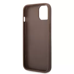   Guess Apple iPhone 16e / 17e (6.1) PU 4G Metal Logo hátlapvédő tok barna (GUHCPSE44GMGBR)