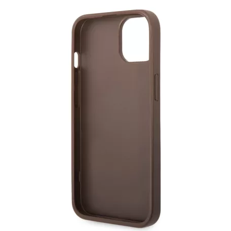 Guess Apple iPhone 16e / 17e (6.1) PU 4G Metal Logo hátlapvédő tok barna (GUHCPSE44GMGBR)