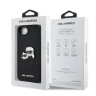 Karl Lagerfeld Fixed Glitter K&CH Heads Apple iPhone 16e / 17e (6.1) hátlapvédő tok fekete (KLHCPSE4PFGKCPK)