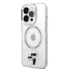 Karl Lagerfeld IML Karl and Choupette NFT MagSafe Apple iPhone 16e / 17e (6.1) hátlapvédő tok átlátszó (KLHMPSE4HNKCIT)