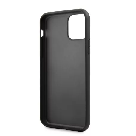 Karl Lagerfeld PU Saffiano Karl and Choupette Apple iPhone 16e / 17e (6.1) hátlapvédő tok fekete (KLHCPSE4SANKCPK)
